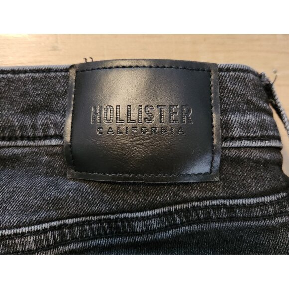 Hollister Jeans Slim Straight Advanced‎ Stretch Black Mens Size 29x32 EUC - Picture 7 of 11